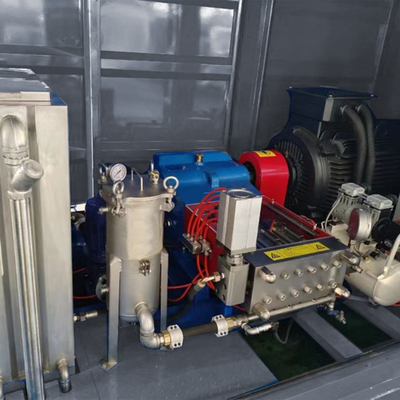 1500bar High Pressure Water Jetting Unit 50L/min Heat Exchanger Pipe Cleaning Equipment
