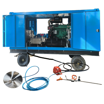 High Pressure Water Jet Blasting Machine 500bar-1500bar Industrial Pipeline Cleaning Machine