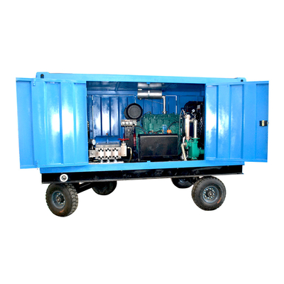 Industrial 700bar High Pressure Water Jetting Equipment Trailer Type