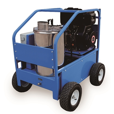 Diesel Powered Hot Water Pressure Washer 250bar For Oil Dirt Cleaning