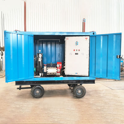 90kw Explosion-proof Motor-driven 1000bar 15000psi High Pressure Water Jetting Machine Industrial Pipe Cleaning Equipment