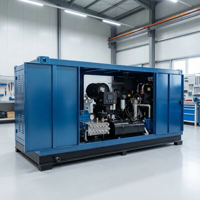 1500 Bar 60 L/min Diesel Driven High Pressure Water Jet Cleaning Machine for Industrial Applications