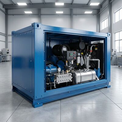 1500bar High Pressure Water Jet Cleaning Machine with 264kW Diesel Engine and 60 L/min Water Flow for Industrial Applications