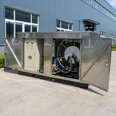 500bar Electric Motor Driven Mobile High Pressure Water Jet Cleaner for Industrial Pipe Cleaning